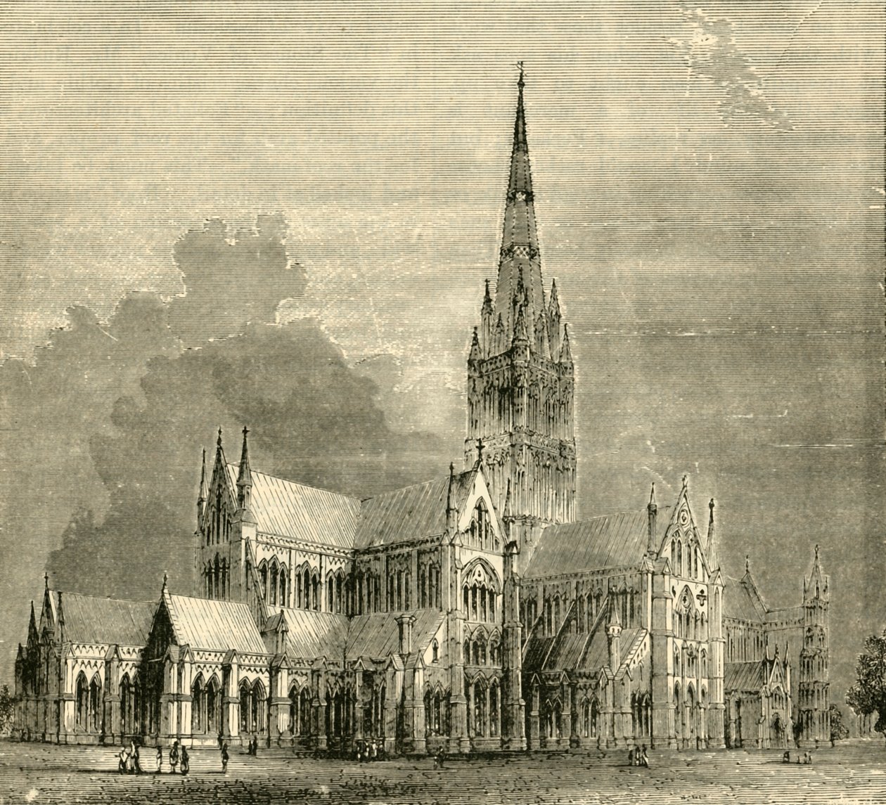 Salisbury Cathedral, 1890 by Unbekannt