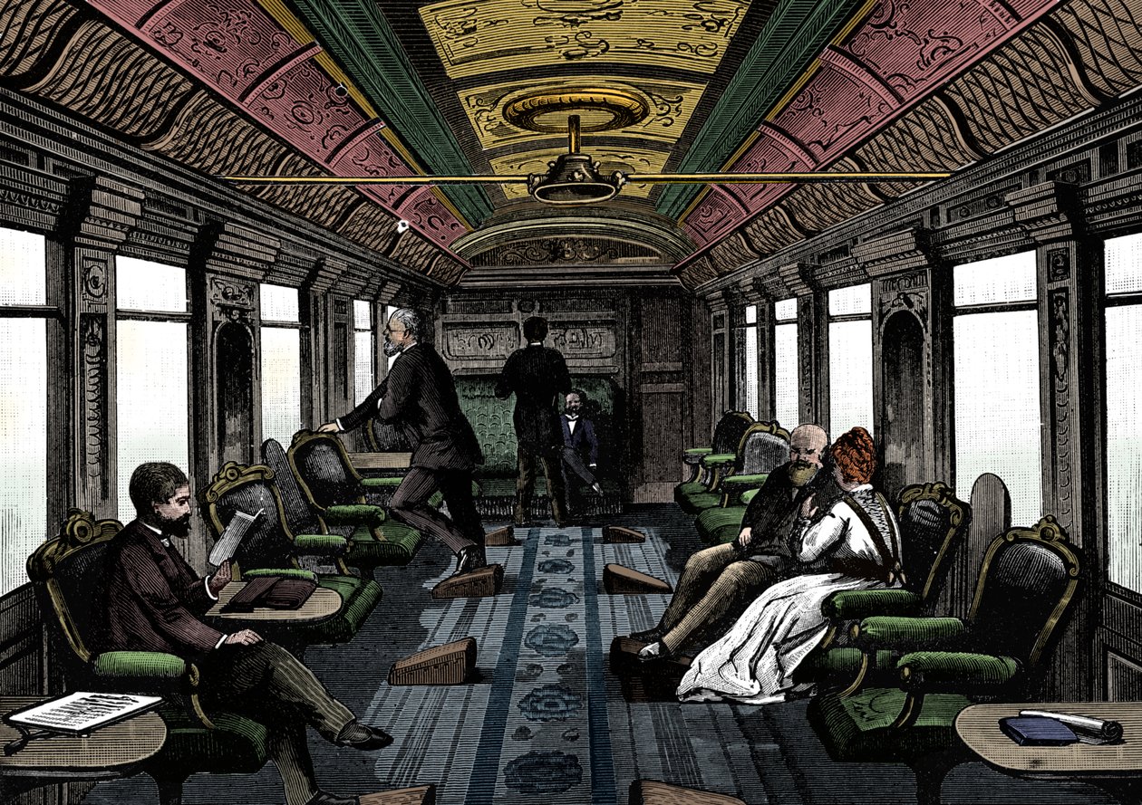 Saloon Car on the Orient Express by Unbekannt