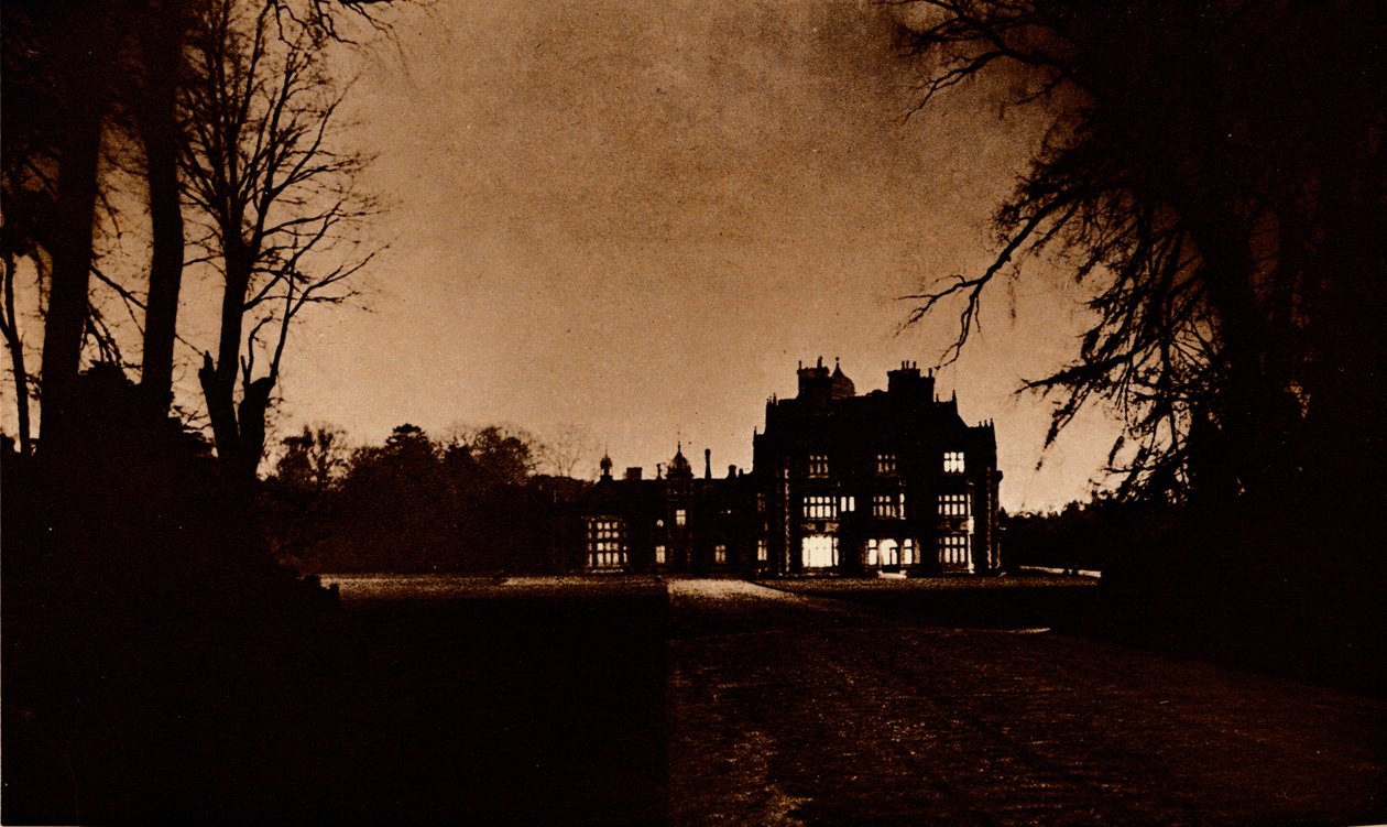Sandringham House, Norfolk, on the night of King George V