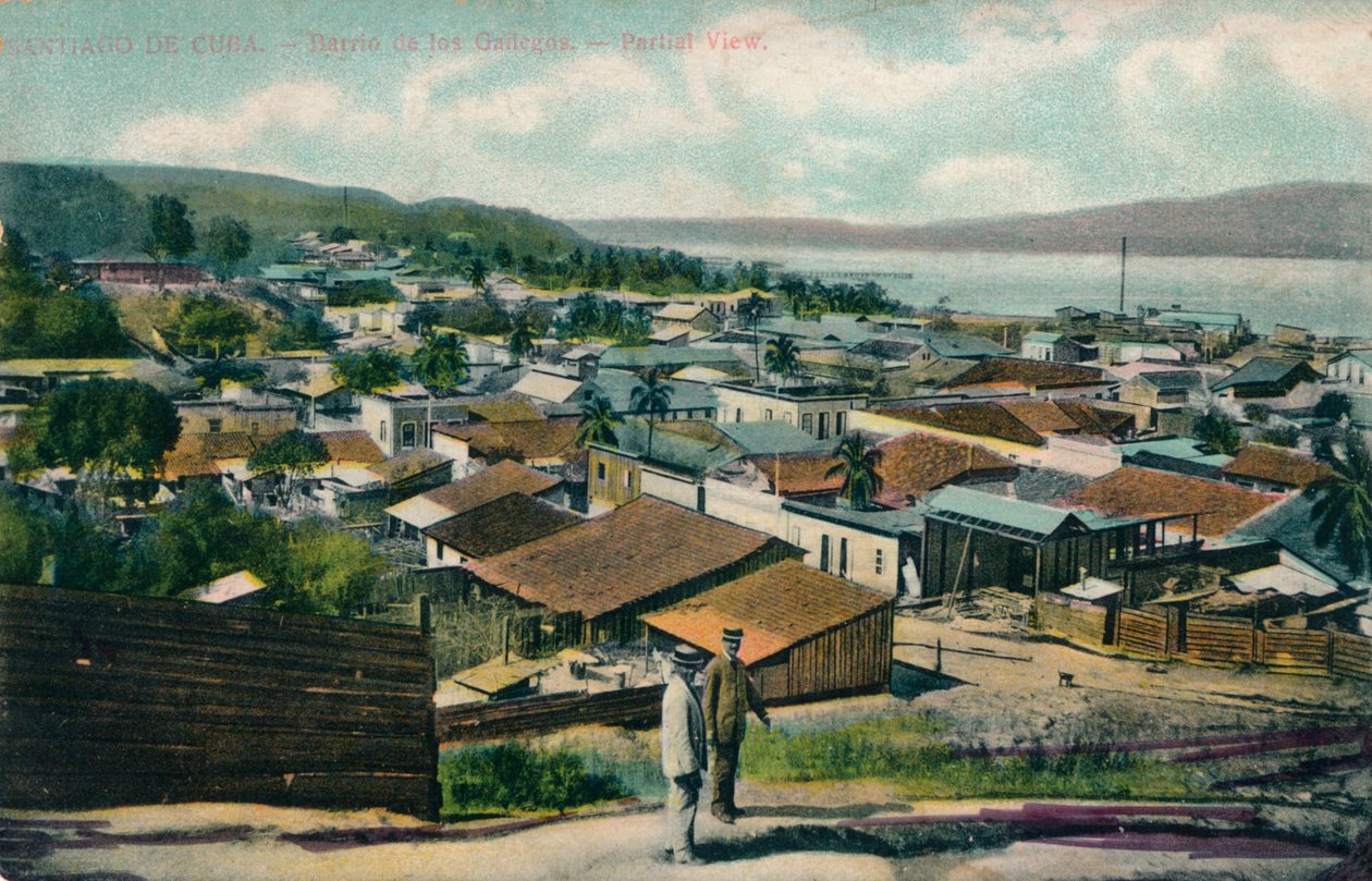Santiago De Cuba - Barrio de los Gailegos - Partial View, c. 1910 by Unbekannt