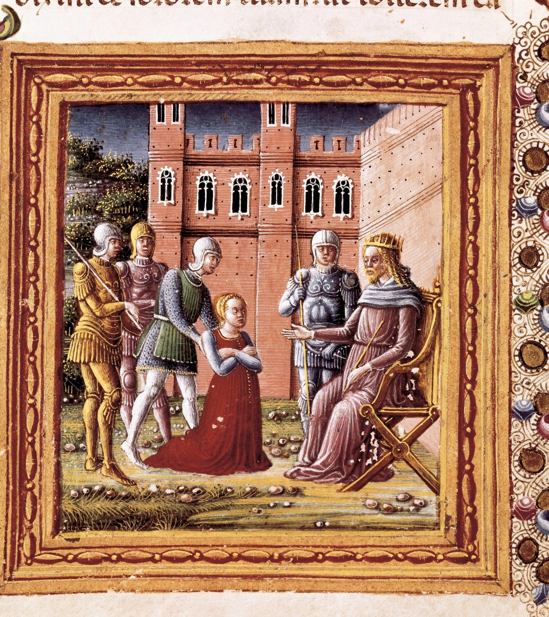 Sara presented to Pharaoh, Miniature painted by Marco Giovanni Dell