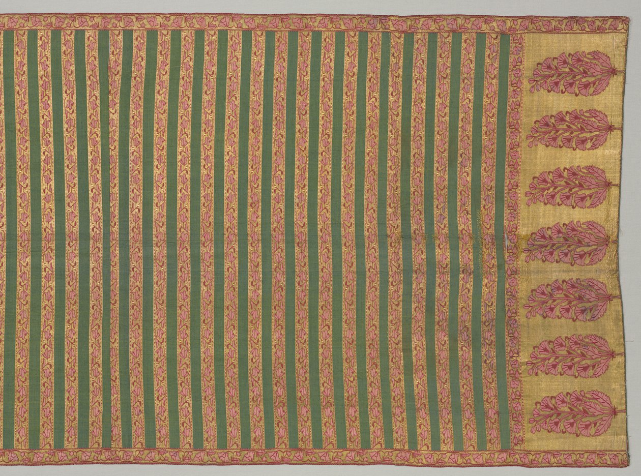 Sash with Flora and Banded Field, 1700s by Unbekannt