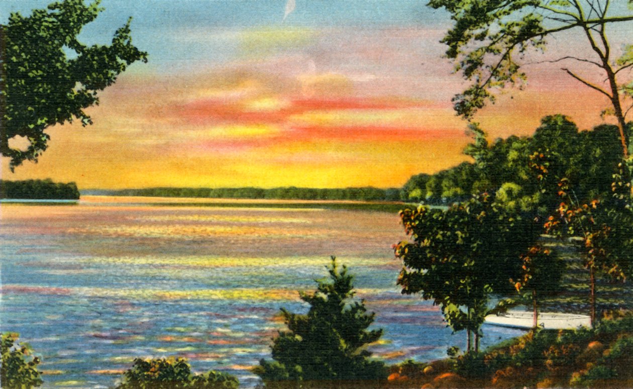 Scene on Lake Catawba, near Charlotte, N.C., 1942 by Unbekannt