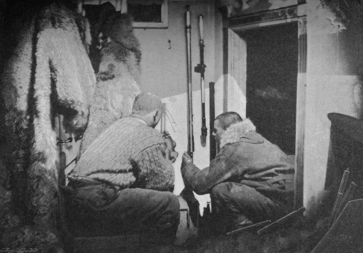 Scott-Hansen and Johansen Inspecting the Barometers, 1893-1896 by Unbekannt
