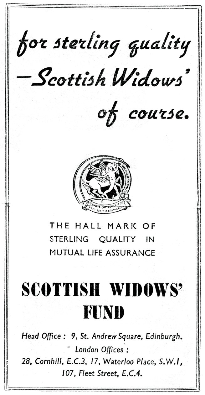 Scottish Widows Fund, 1938 by Unbekannt
