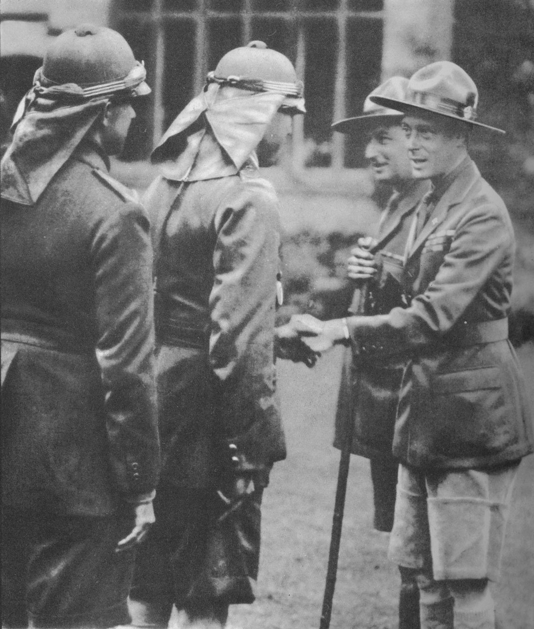 Scouts welcomed by the Prince of Wales at the jamboree at Arrowe Park, Birkenhead, 1929 by Unbekannt