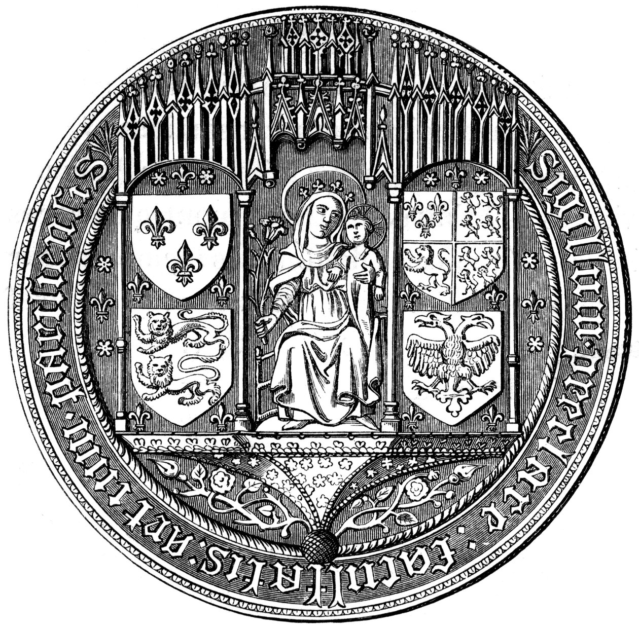 Seal of the Four Nations or the Faculty of Arts by Unbekannt