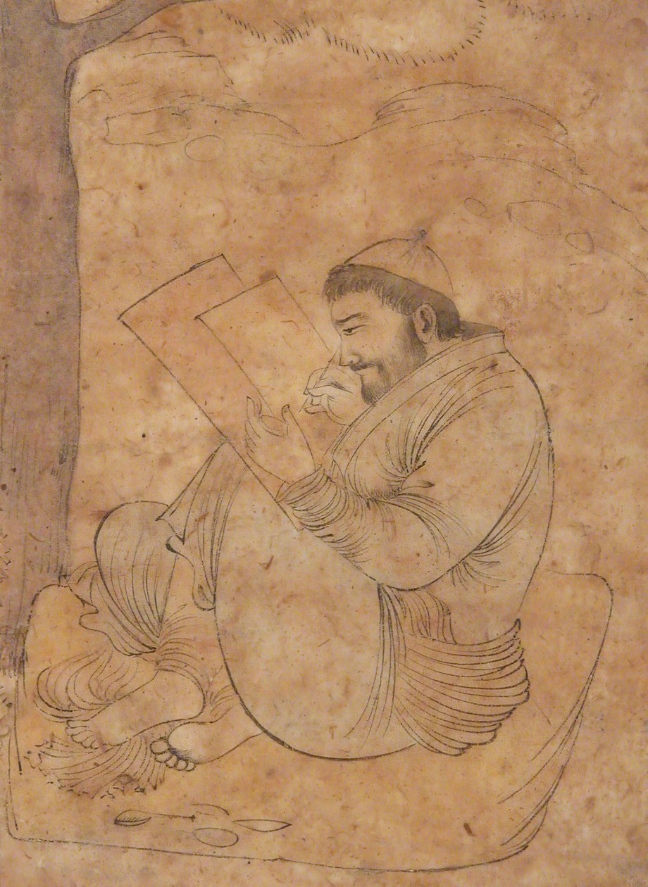 Seated Man Painting or Writing by Unbekannt