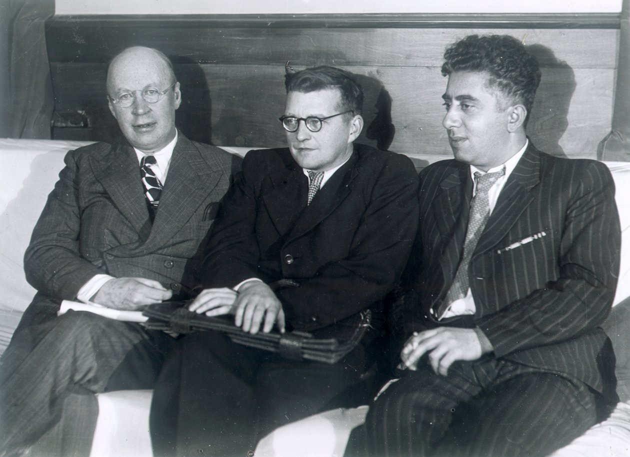 Sergei Prokofiev, Dmitri Shostakovich and Aram Khachaturian, Russian Composers by Unbekannt