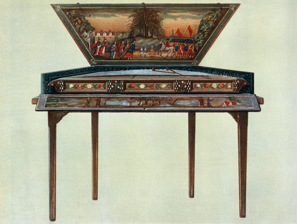 Seventeenth century dulcimer from H. Boddington's collection, 1948