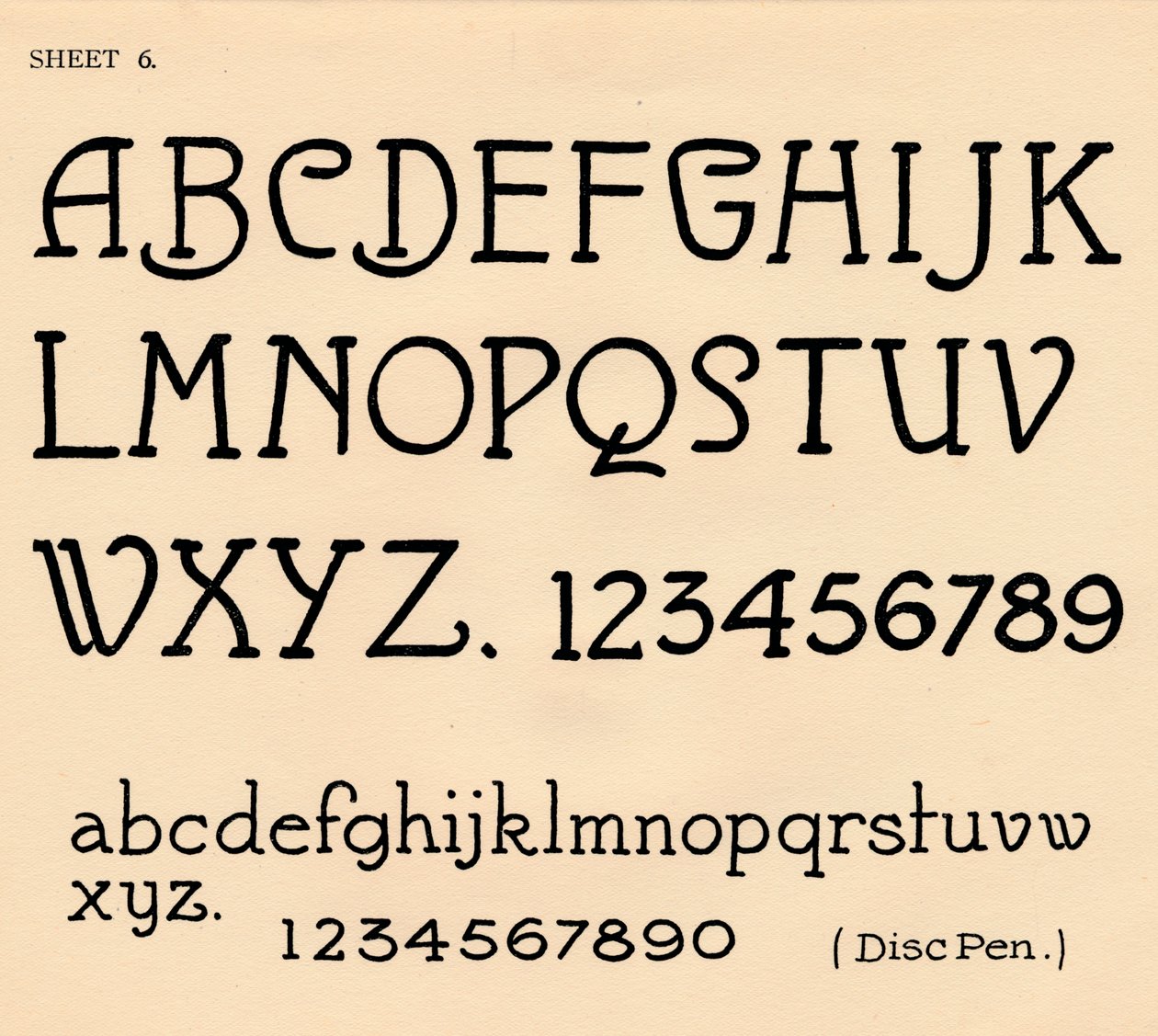 Sheet 6, from a portfolio of alphabets, 1929 by Unbekannt