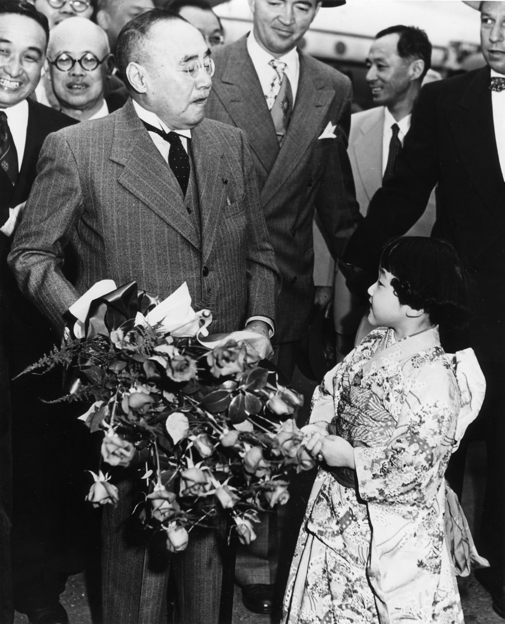 Shigeru Yoshida Arrives at the San Francisco Peace Treaty, USA by Unbekannt