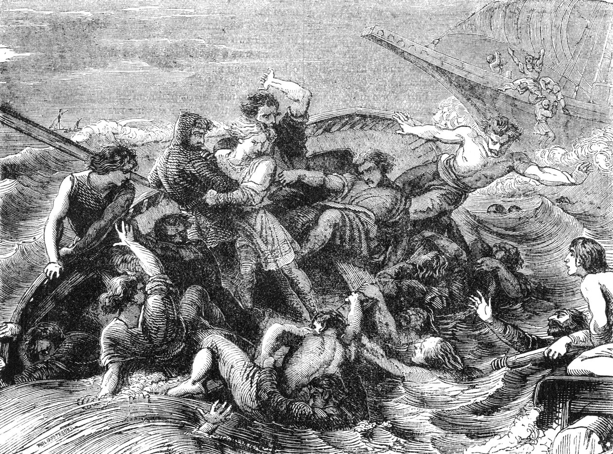Shipwreck of Prince William, son of Henry I, 1120 by Unbekannt