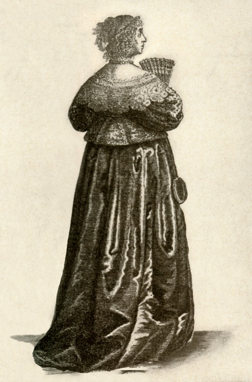Dress of an English Gentlewoman, 1640 by Unbekannt