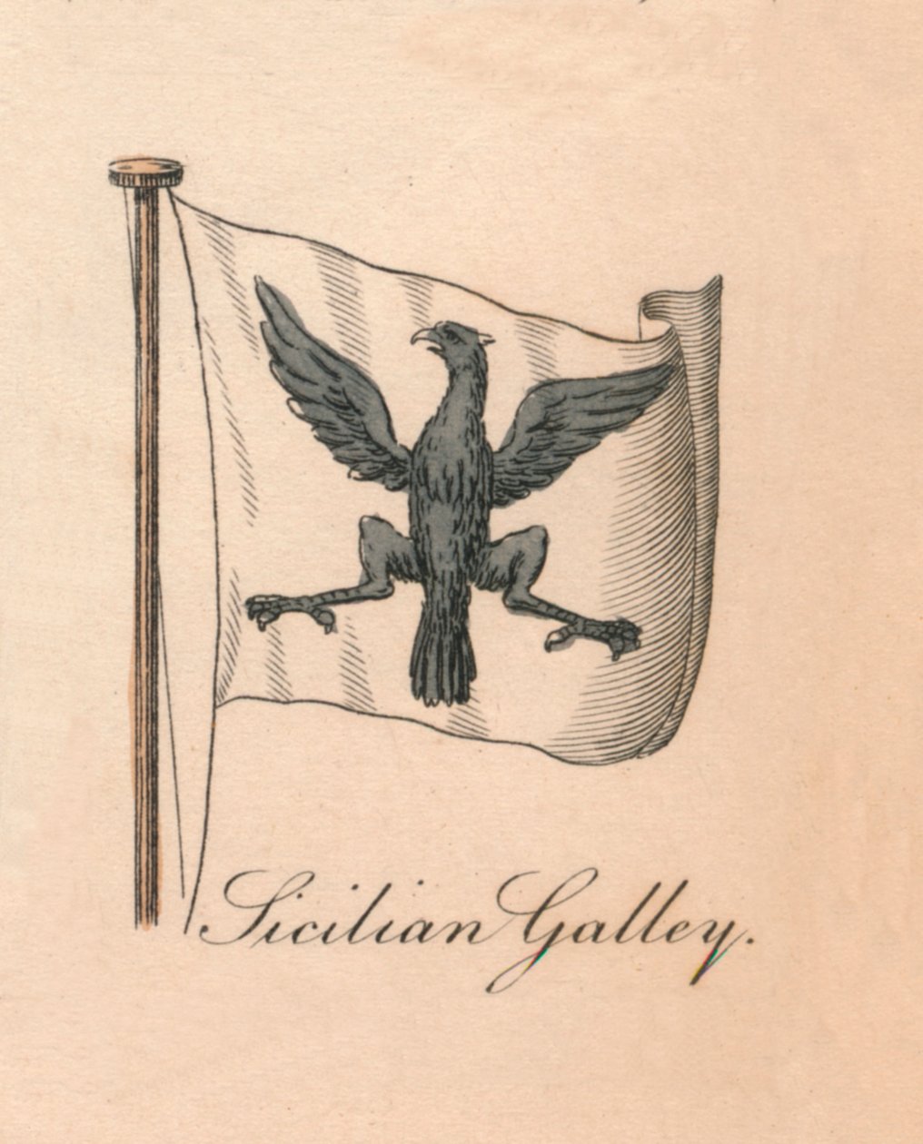 Sicilian Galley, 1838 by Unbekannt