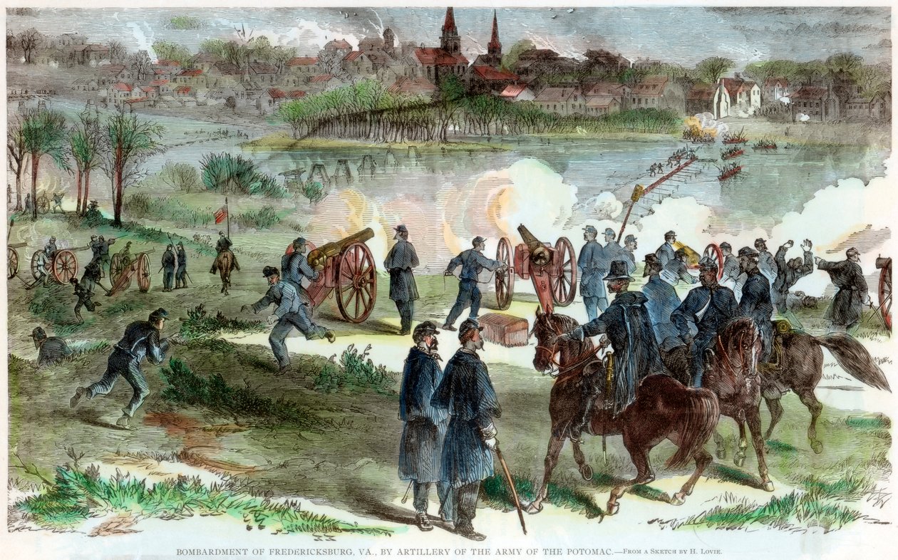 Siege of Fredericksburg, Virginia, American Civil War by Unbekannt
