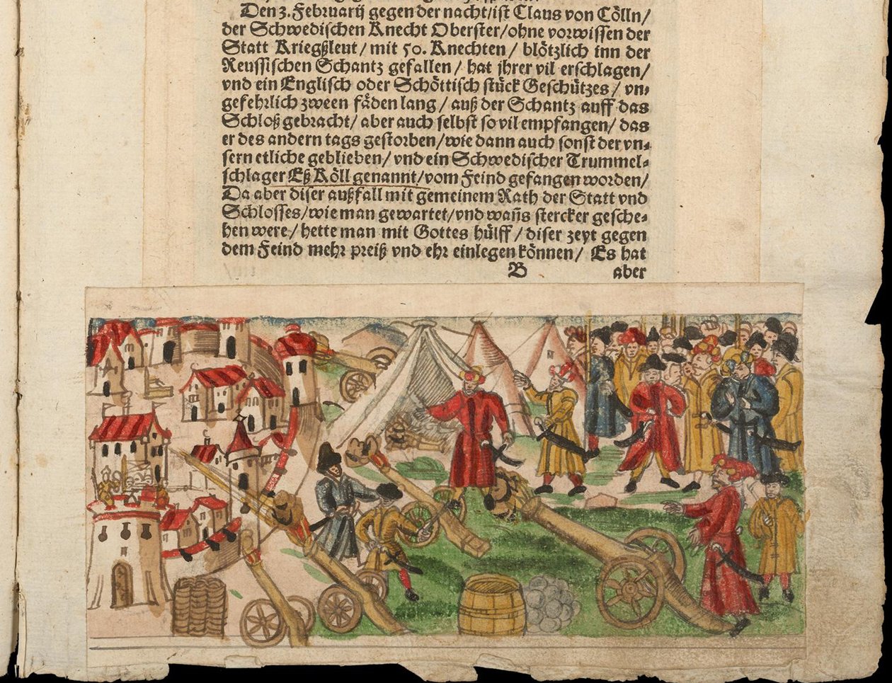 Siege of Reval by the Russians in 1578. From Johann Jakob Wicks Sammlung von Nachrichten by Unbekannt