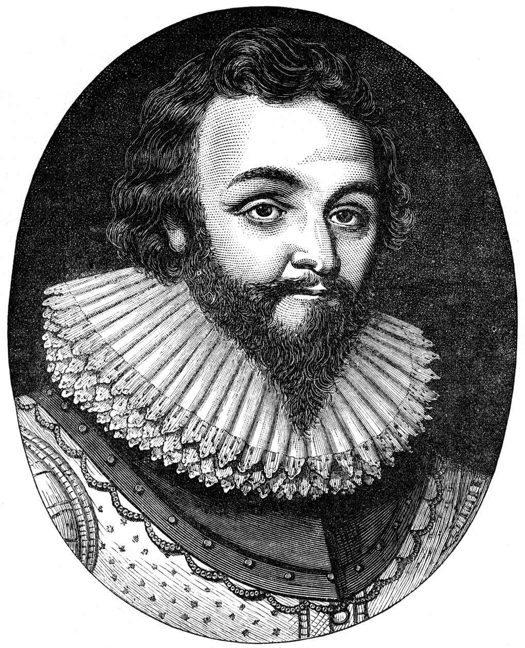 Sir Francis Drake, 16th century English navigator and privateer, c1880 by Unbekannt