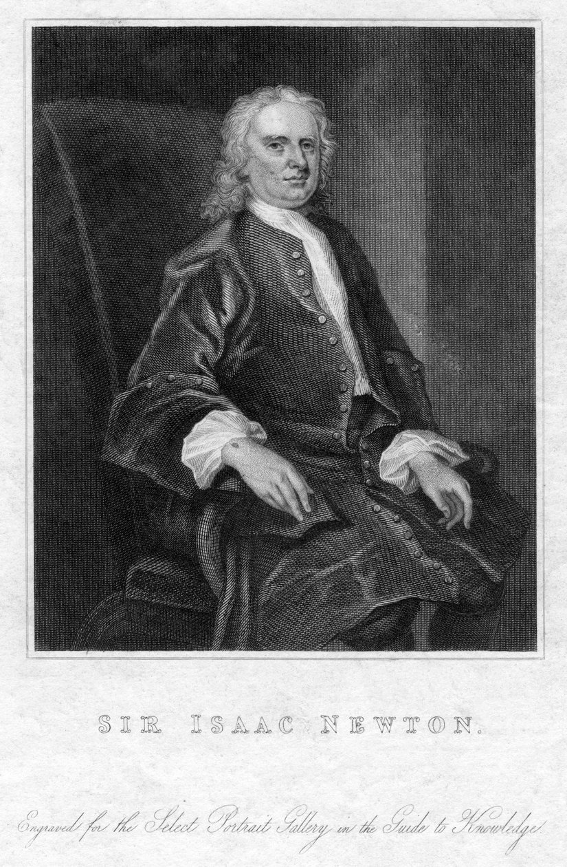 Sir Isaac Newton, English mathematician, astronomer and physicist by Unbekannt