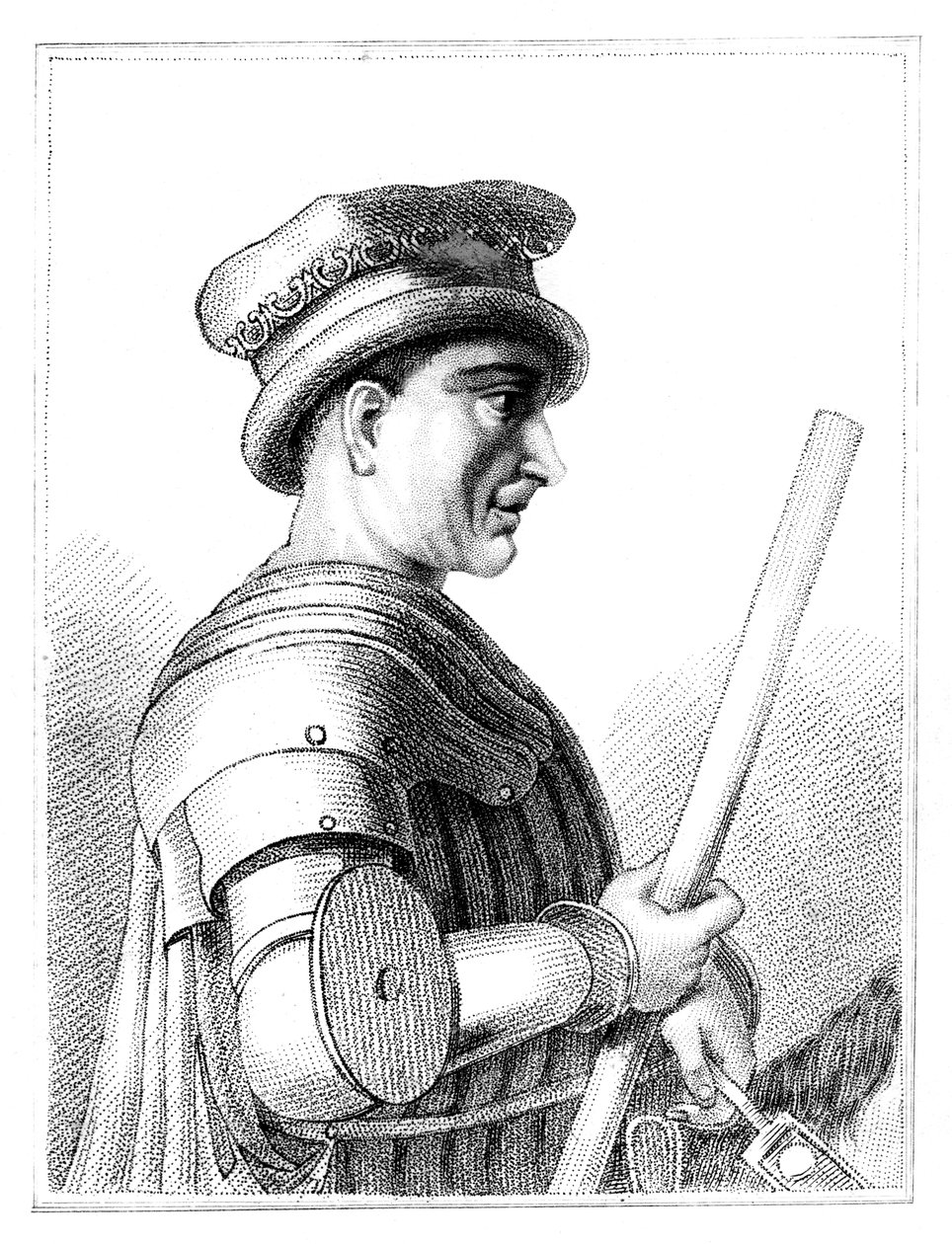 Sir John Hawkwood, English Mercenary or Condottiere in 14th Century Italy by Unbekannt