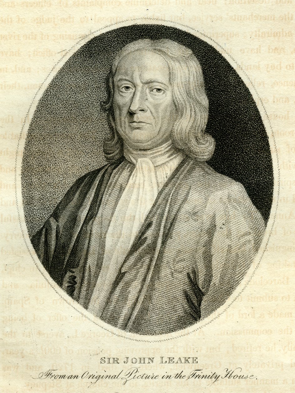Sir John Leake, British Admiral, 18th Century by Unbekannt