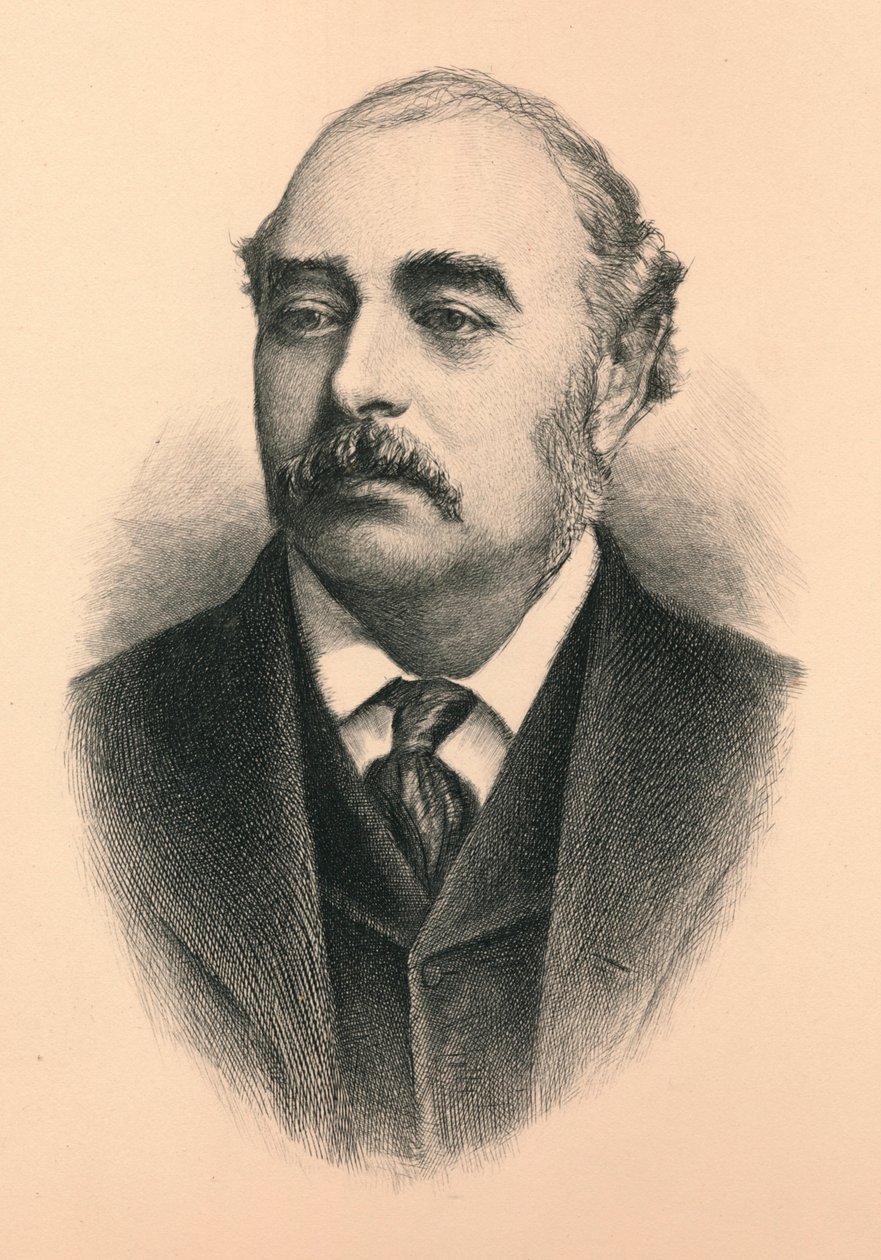 Sir Matthew White Ridley, 1st Viscount Ridley, British Conservative Politician by Unbekannt