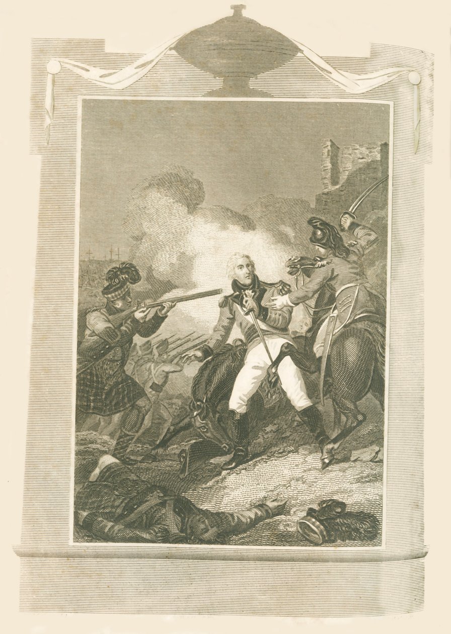 Sir Ralph Abercrombie in the Battle of Alexandria by Unbekannt