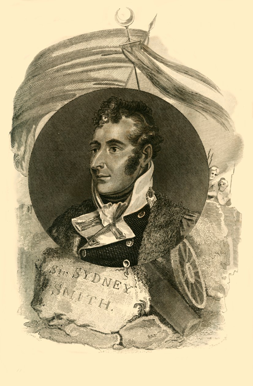 Sir Sidney Smith, who with 300 British Sailors, defended the Breach of Acre by Unbekannt
