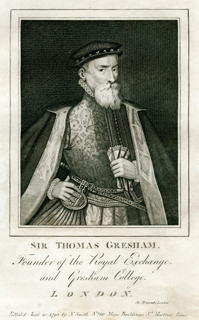 Sir Thomas Gresham, British merchant and financier by Unbekannt