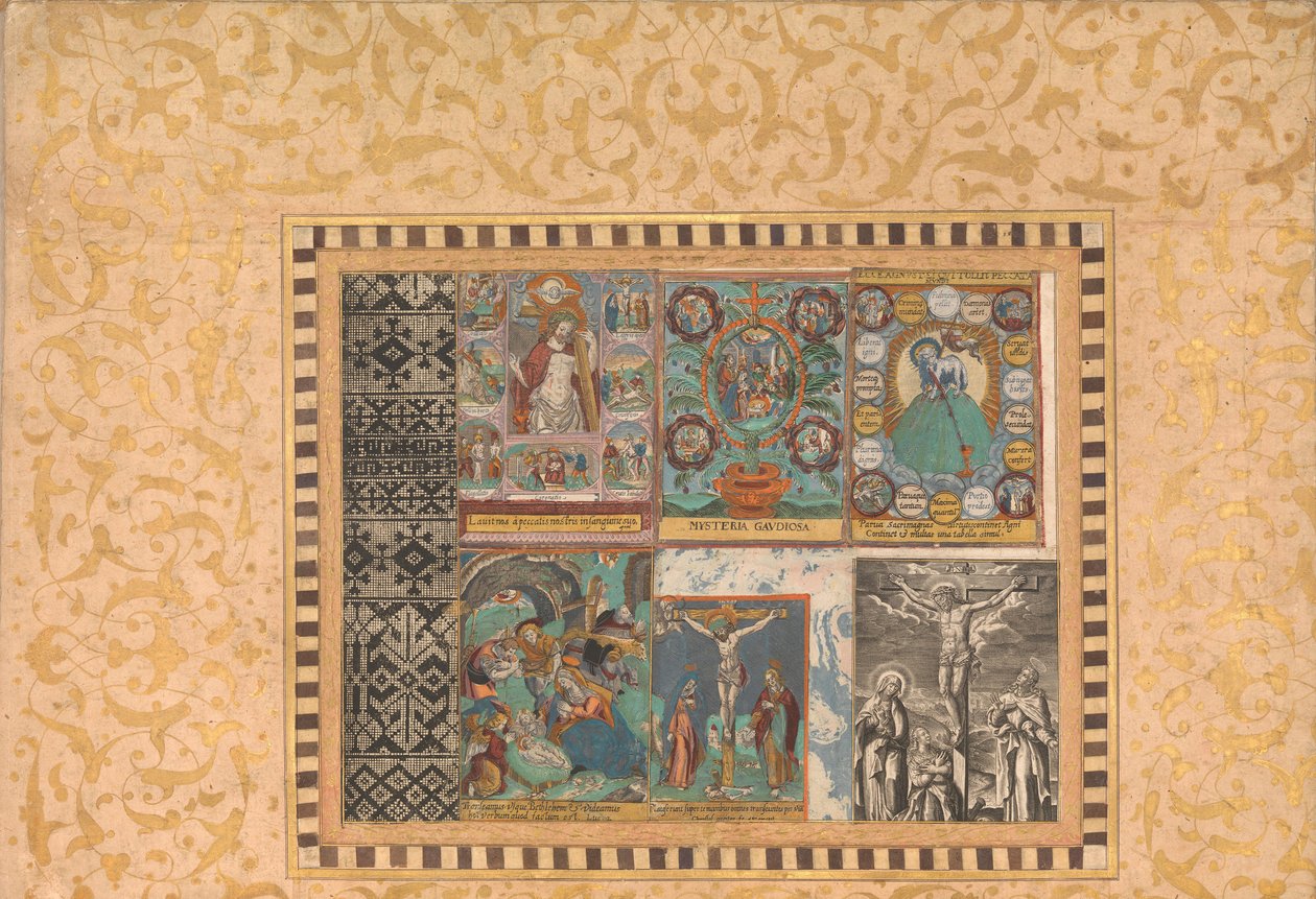 Six Devotional Scenes, Folio from the Bellini Album by Unbekannt