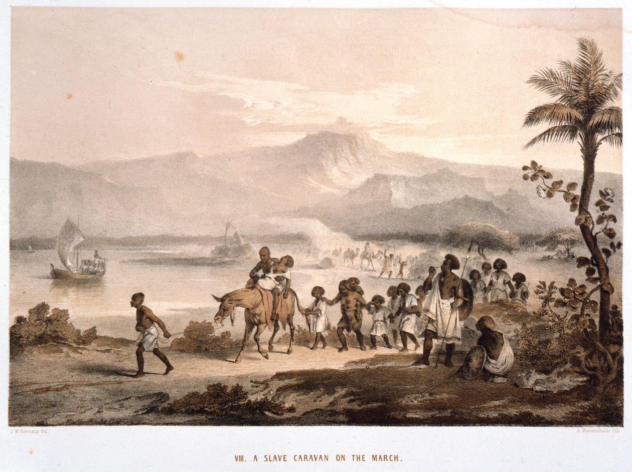 Slave Convoy on the March, 1852 by Unbekannt