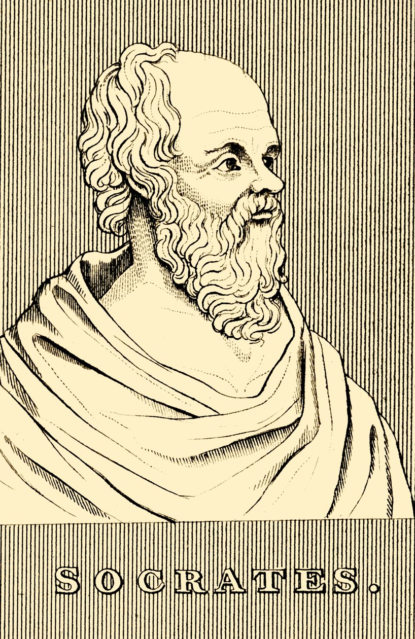 Socrates, c470-399 BC, 1830 by Unbekannt