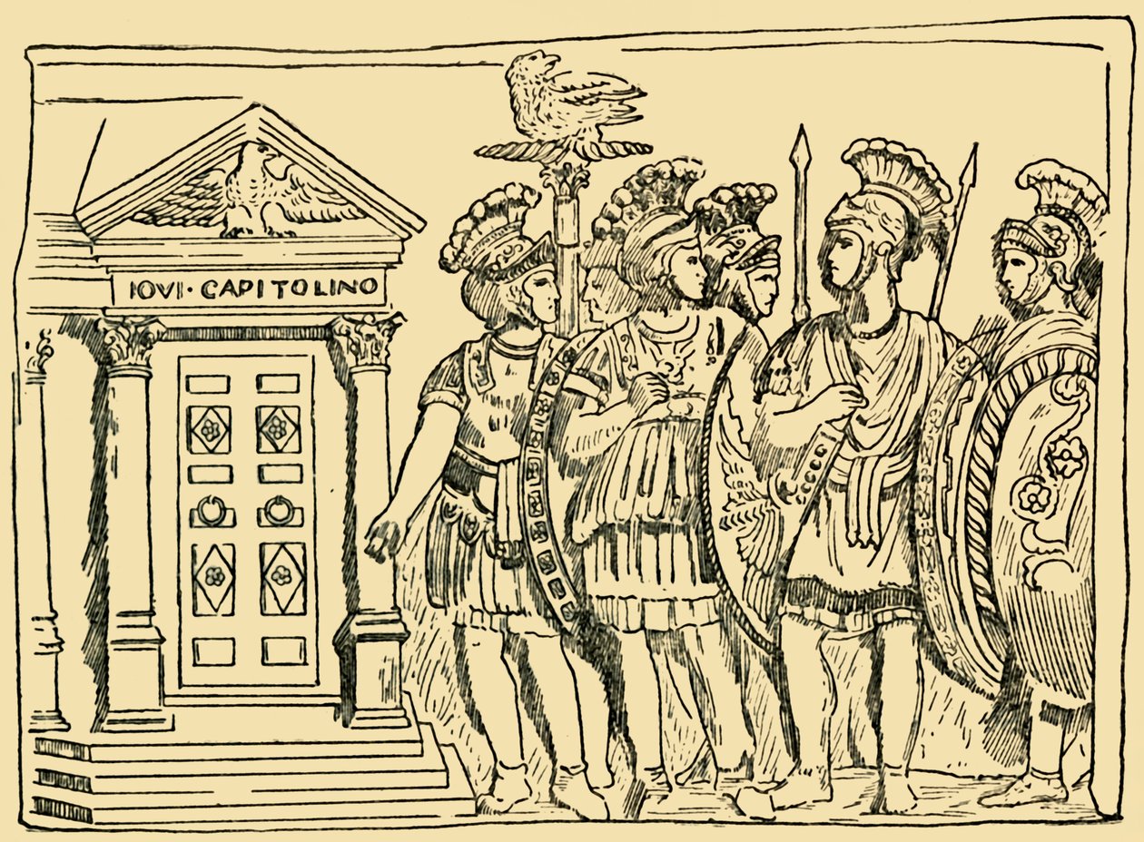 Soldiers of the Famous Praetorian Guard at Rome, c1930 by Unbekannt
