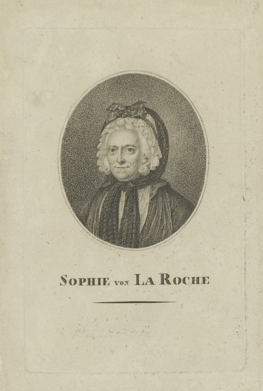 Sophie von La Roche, née Gutermann von Gutershofen by Unbekannt