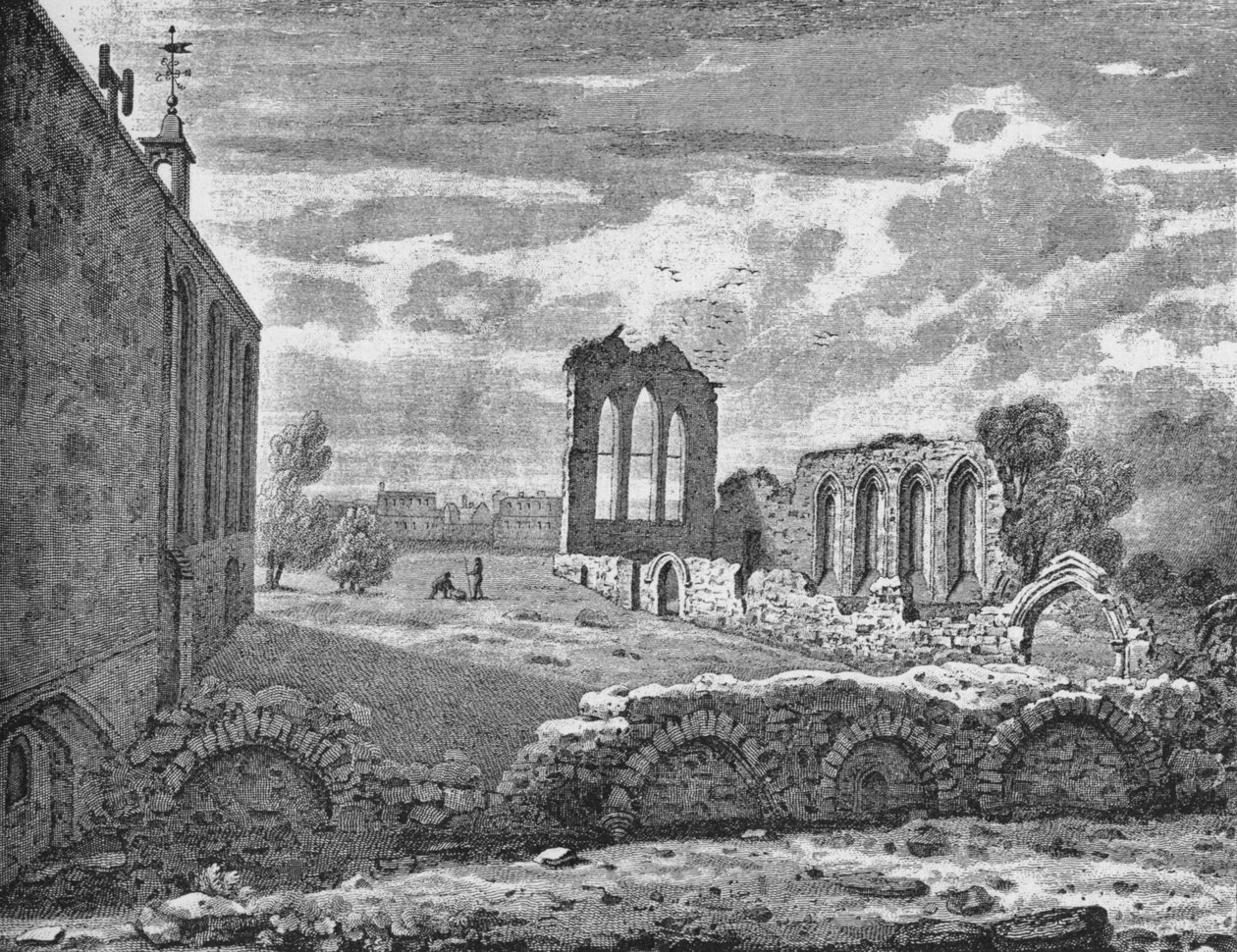 South-East View of the Nunnery of St Helen, Bishopsgate, City of London by Unbekannt