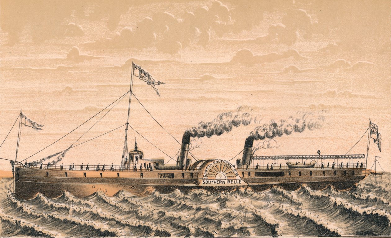 Southern Belle Between Toronto, Niagara and Buffalo by Unbekannt