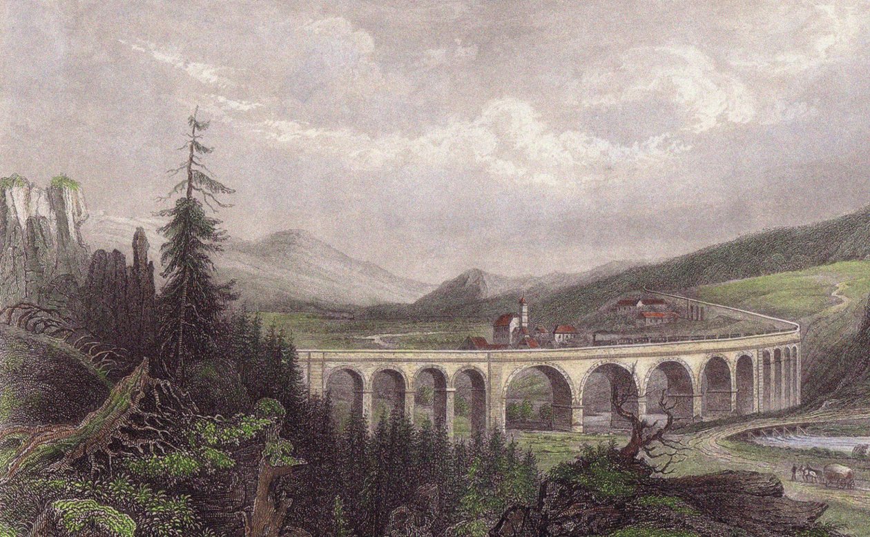 Southern Railway. Viaduct Payerbach, Semmering by Unbekannt