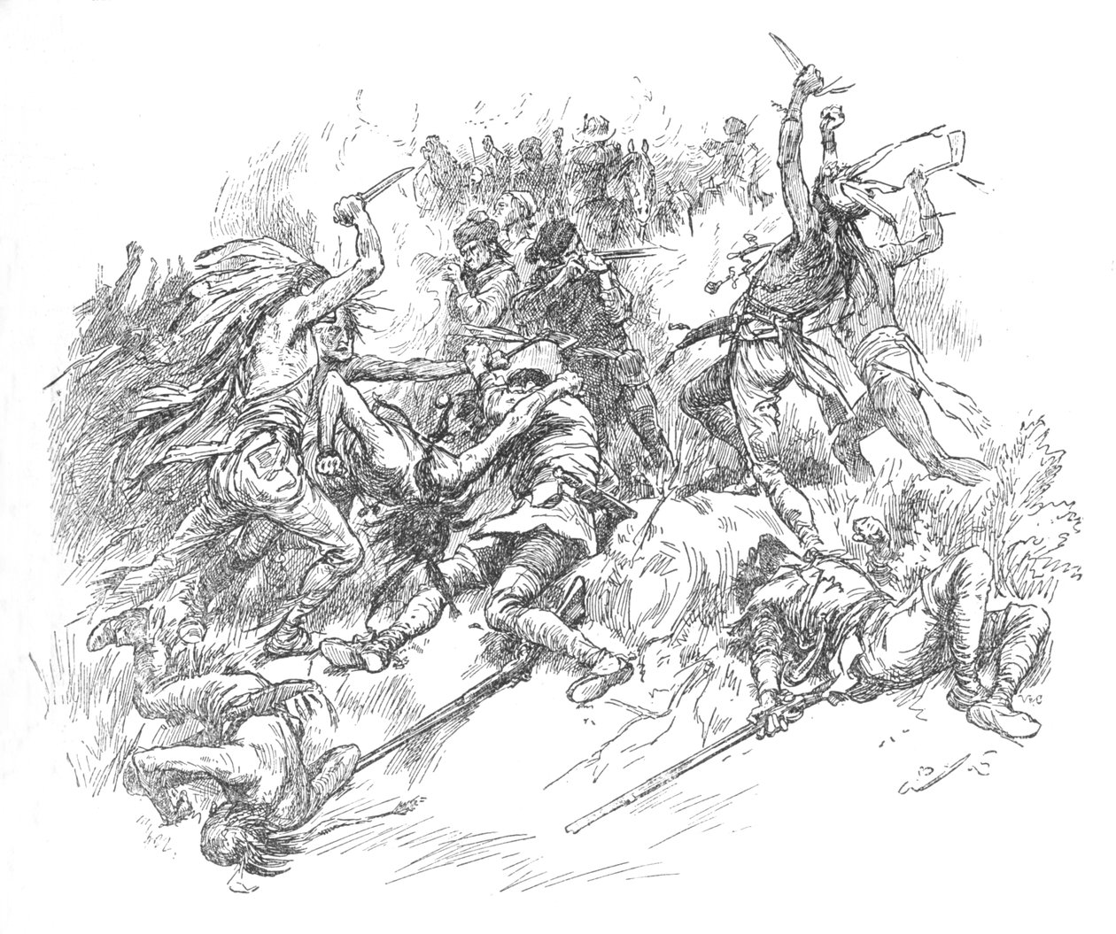 Sprang Out of the Morass and Flew at the Throats of the Renowned Riflemen, 1902 by Unbekannt