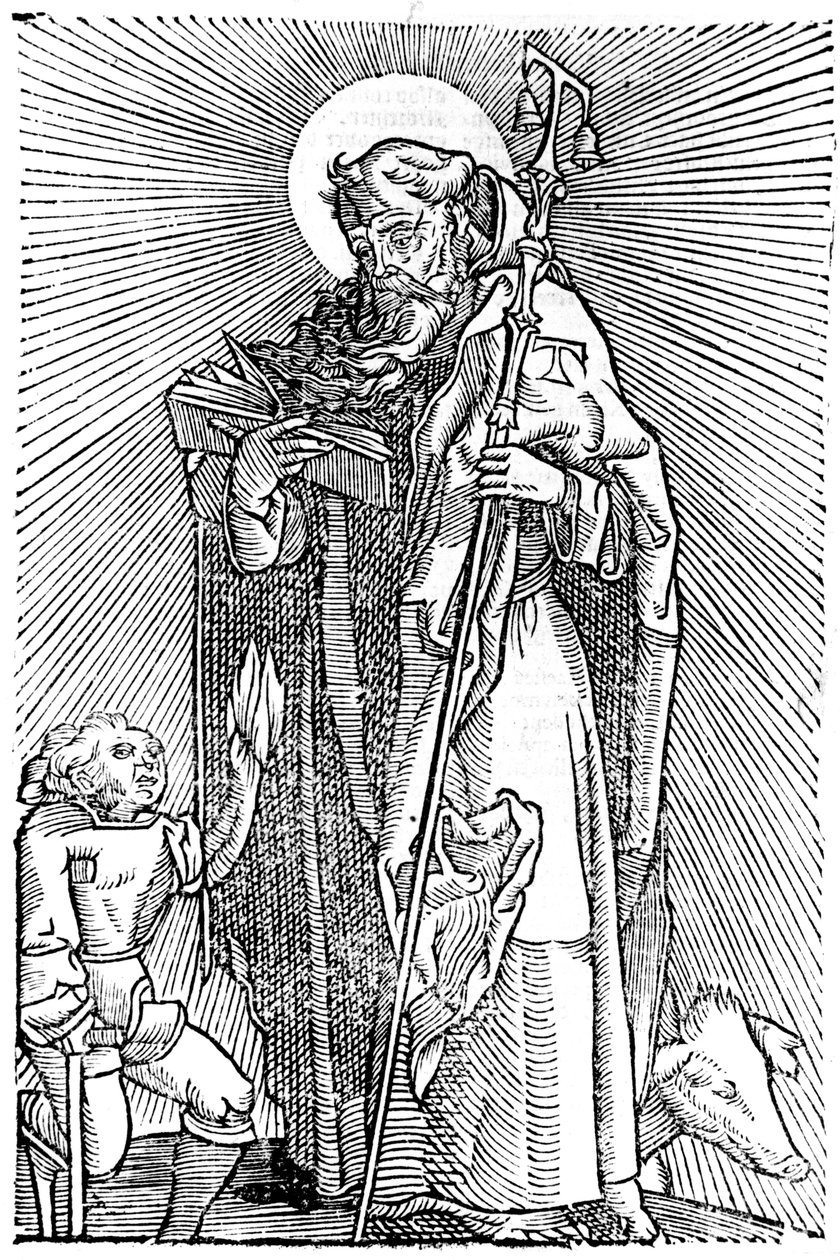 St Anthony the Great, Egyptian ascetic by Unbekannt