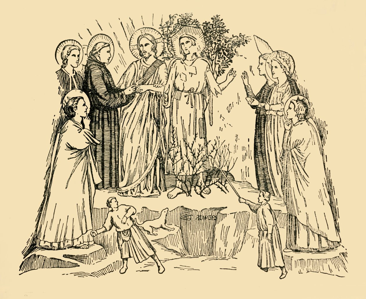 St. Francis of Assisi Takes the Lady Poverty to Be His Bride by Unbekannt