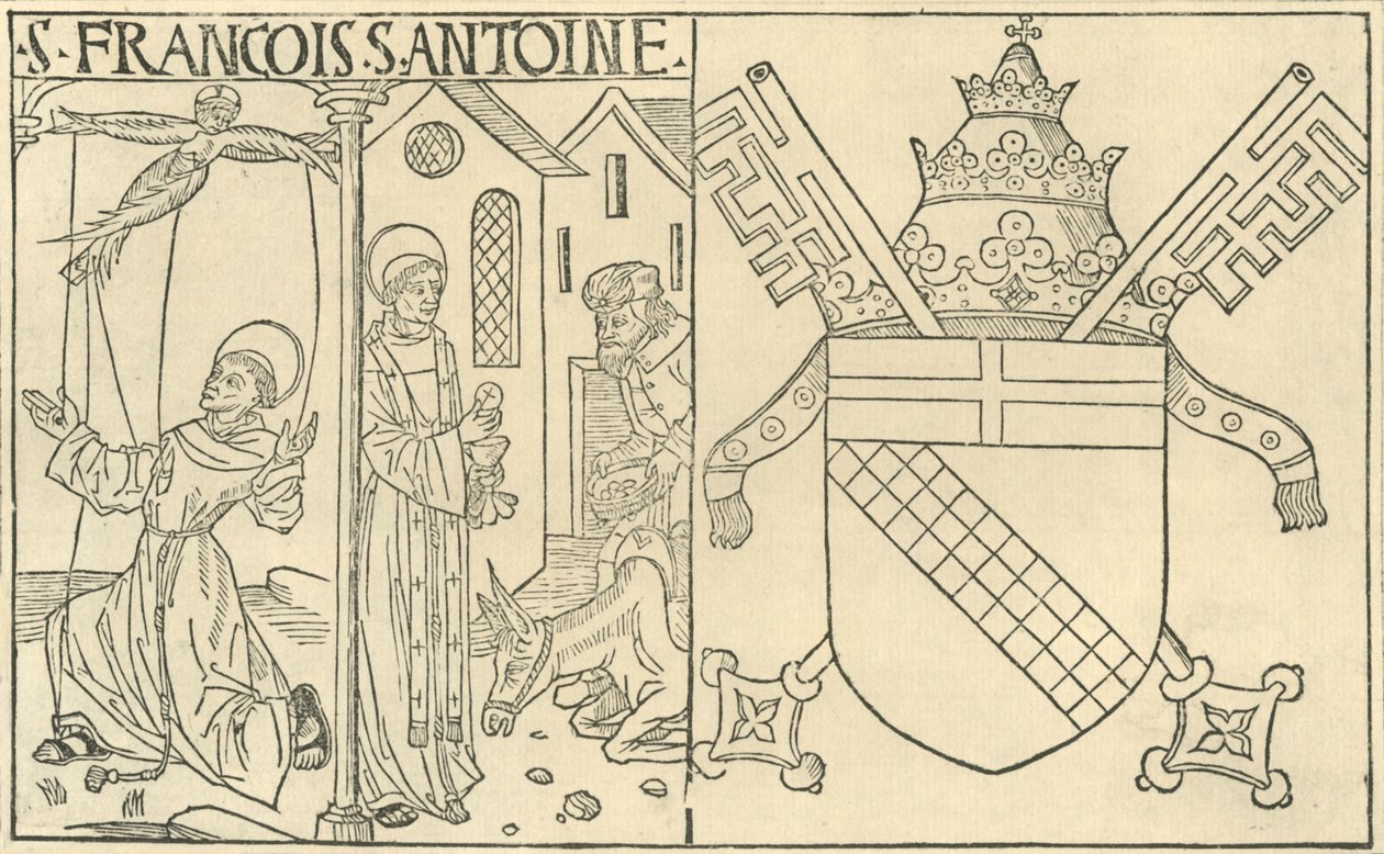 St. Francis of Assisi and Antony of Padua by Unbekannt