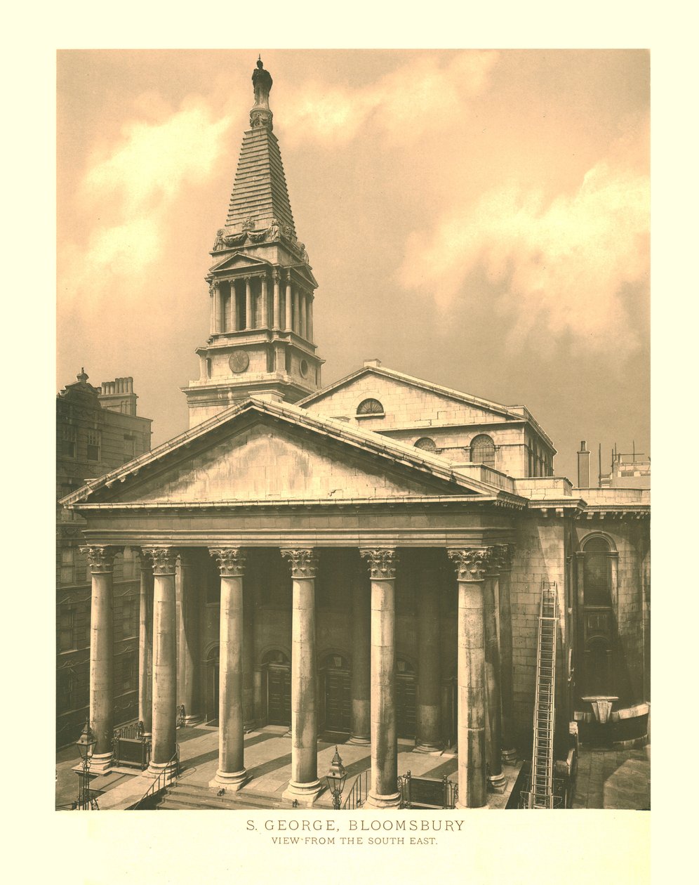 St George, Bloomsbury, View from the South East by Unbekannt