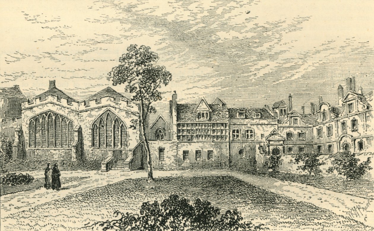 St. Helens Priory, and Leathersellers Hall, c1799 by Unbekannt