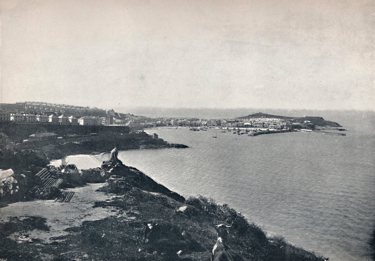 St. Ives - The Town and The Island, 1895 by Unbekannt