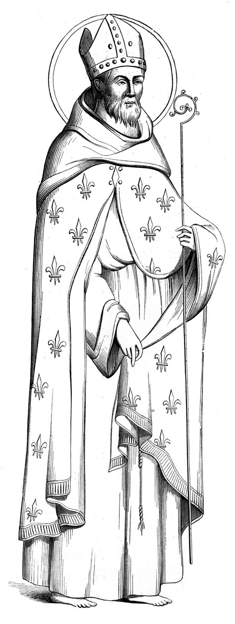 St Louis 1274-1297, Bishop of Toulouse, 1849 by Unbekannt