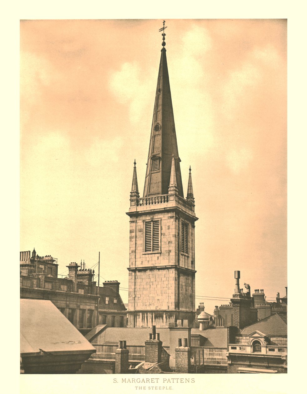 St Margaret Pattens, The Steeple by Unbekannt