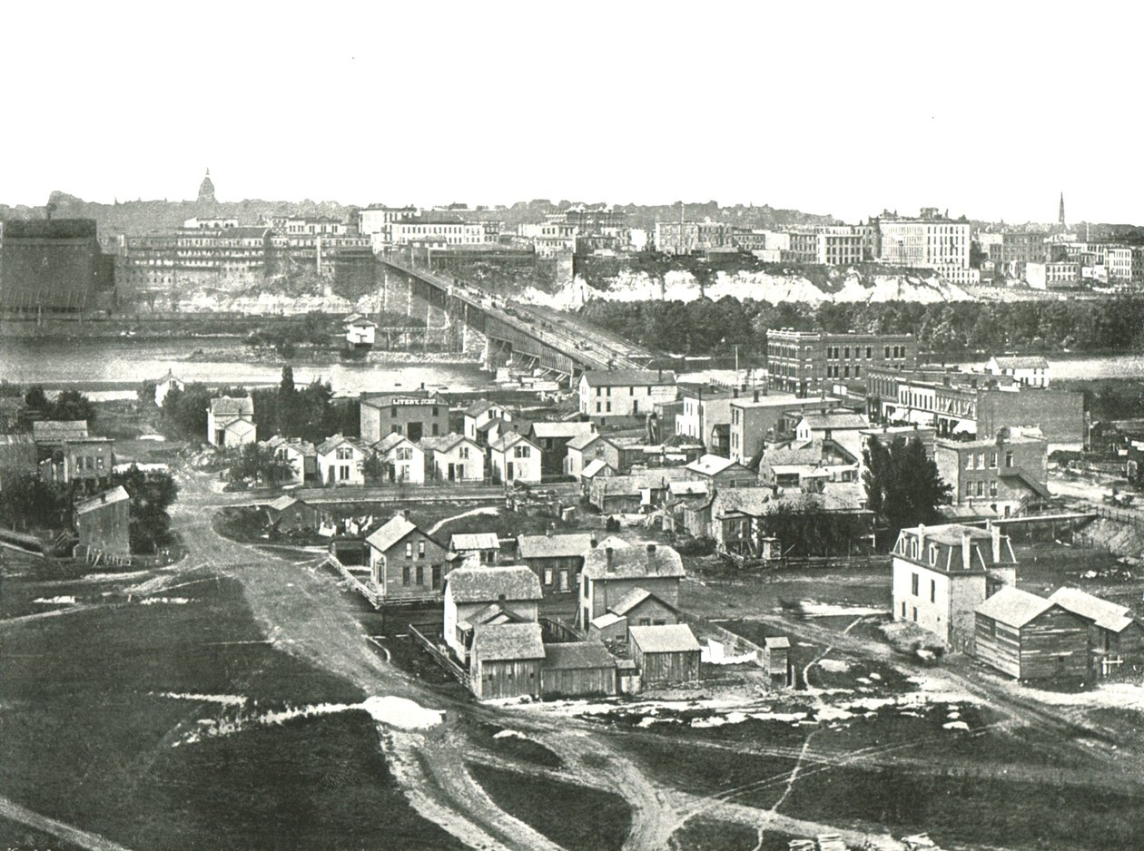 St Paul from the West, USA, 1895 by Unbekannt