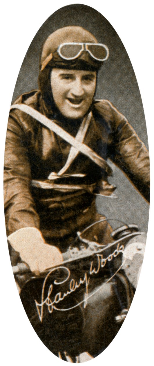 Stanley Woods, Irish motor cycle racer, 1935 by Unbekannt