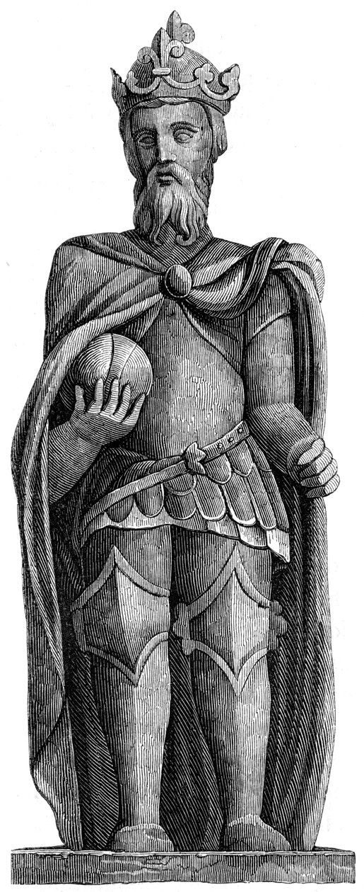 Statue of Charlemagne, St Julien le Pauvre, Paris by Unbekannt