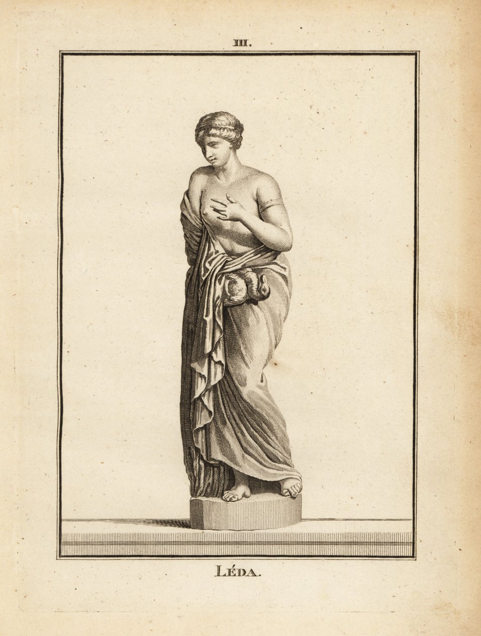 Statue of Leda, Aetolian princess later Queen of Sparta, seduced by Zeus in the form of a swan by Unbekannt